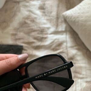 Marc by Marc Jacobs Black Men's Sunglasses with Logo Temples